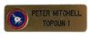 Lot # 387: TOP GUN (1986) - Pete "Maverick" Mitchell's (Tom Cruise) Uniform Nameplate
