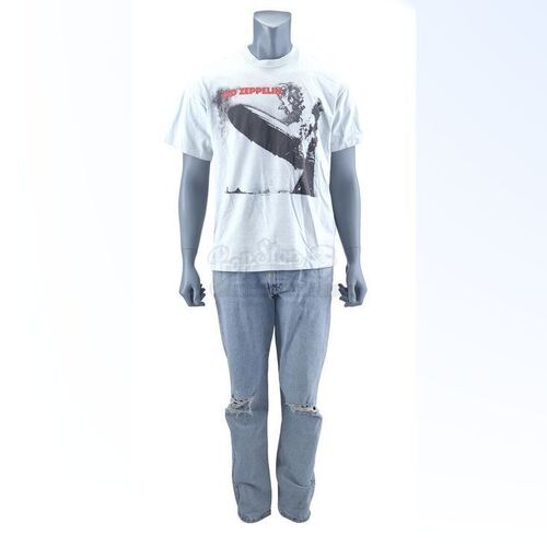 Lot # 421: WAYNE'S WORLD 2 (1993) - Garth Algar's (Dana Carvey) Led Zeppelin T-Shirt and Jeans