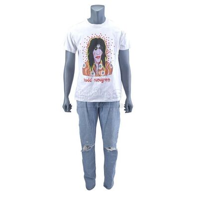 Lot # 422: WAYNE'S WORLD 2 (1993) - Garth Algar's (Dana Carvey) Todd Rundgren T-Shirt and Jeans