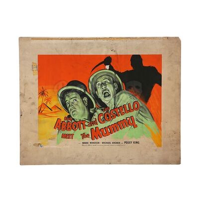 Lot # 449: ABBOTT AND COSTELLO MEET THE MUMMY (1955) - Hand-painted British Quad Poster Concept Artwork