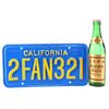 Lot # 535: BIG TROUBLE IN LITTLE CHINA (1986) - Jack Burton's (Kurt Russell) License Plate and Beer Bottle