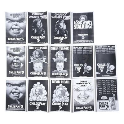 Lot # 567: CHILD'S PLAY 3 (1991) - Set of Printed Concept Posters