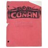Lot # 581: CONAN THE BARBARIAN (1982) - Ron Cobb's Annotated Script