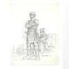 Lot # 586: CONAN THE BARBARIAN (1982) - Hand-Drawn Ron Cobb Young Rexor (Ben Davidson) Concept Sketch