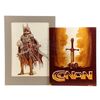 Lot # 589: CONAN THE BARBARIAN (1982) - Ron Cobb-Designed Thulsa Doom and Title Card Concept Boards