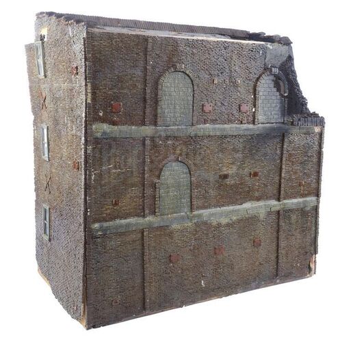 Lot # 598: THE CROW (1994) - Oversized Destroyed Warehouse Model Miniature