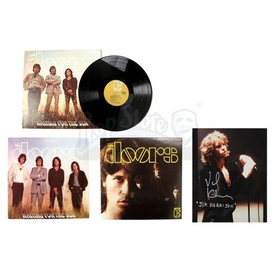 Lot # 634: THE DOORS (1991) - Two Album Covers, Vintage Album and Signed Val Kilmer Photo