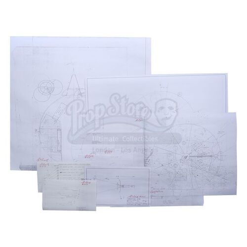 Lot # 637: E.T. THE EXTRA TERRESTRIAL (1982) - E.T.'s Spaceship Reproduction Blueprints