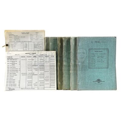 Lot # 682: VARIOUS PRODUCTIONS - Original 20th Century Fox Approval Budgets for Classic Titles Including Butch Cassidy and The Sundance Kid