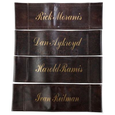 Lot # 693: GHOSTBUSTERS II (1989) - Dan Aykroyd, Rick Moranis, Harold Ramis, and Ivan Reitman's Chairbacks
