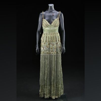 Lot # 702: GODS OF EGYPT (2016) - Zaya's Coronation Dress and Horus Necklace