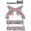 Lot # 745: HOOK (1991) - "Exotic Patchwear" and "Pistols For Sale" Pirate Town Signs