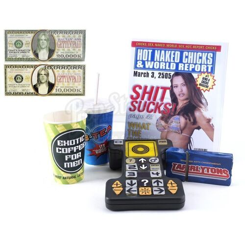 Lot # 754: IDIOCRACY (2006) - Set of Futuristic Idiot Accessories