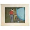Lot # 801: JONNY QUEST (T.V. SERIES, 1964 - 1965) - Hand-Painted Race Bannon (Mike Road) Animation Cel