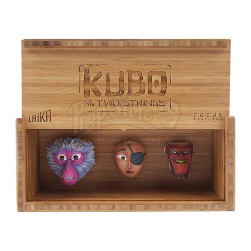 Lot # 820: KUBO AND THE TWO STRINGS (2016) - Three Stop-Motion Puppet Faces