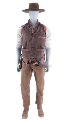 Lot # 856: THE MAGNIFICENT SEVEN (2016) - Josh Faraday's (Chris Pratt) Costume, Pistol, and Rig