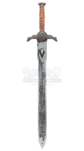 Lot # 866: MASTERS OF THE UNIVERSE (1987) - Beastman's (Tony Carroll) Sword