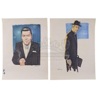 Lot # 874: MEN IN BLACK (1997) - Hand-Drawn John Bell Agent K Concept Illustrations