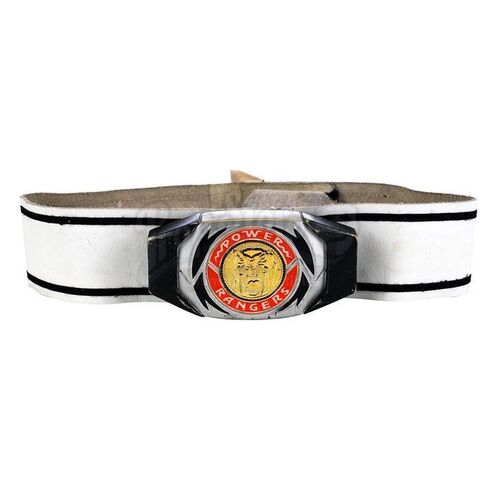 Lot # 887: MIGHTY MORPHIN' POWER RANGERS (T.V. SERIES, 1993 - 1996) - Yellow Ranger Belt with Morpher Buckle