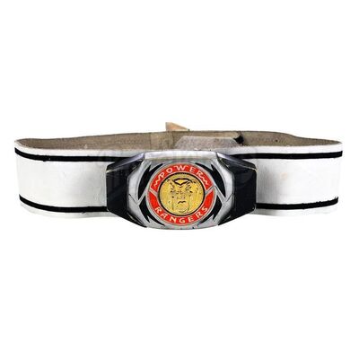 Lot # 887: MIGHTY MORPHIN' POWER RANGERS (T.V. SERIES, 1993 - 1996) - Yellow Ranger Belt with Morpher Buckle