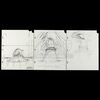 Lot # 921: THE NIGHTMARE BEFORE CHRISTMAS (1993) - Set of Hand-Drawn Oogie Boogie Concept Sketches