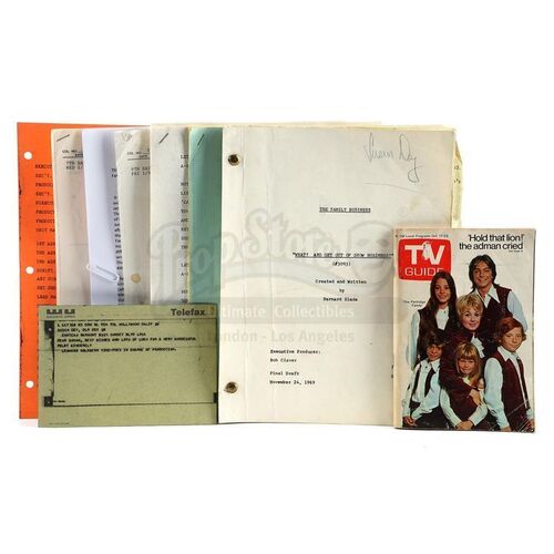 Lot # 949: THE PARTRIDGE FAMILY (T.V. SERIES 1970 - 1974) - Susan Dey Hand-Annotated Pilot Script with Telegram and TV Guide