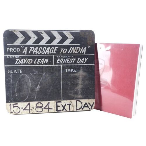 Lot # 952: A PASSAGE TO INDIA (1984) - Clapperboard and Script