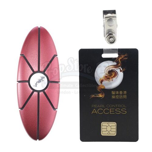 Lot # 1018: SKYSCRAPER (2018) - Zhao Long Ji's (Chin Han) Non-Functioning Flash Drive and Pearl Employee Access Card