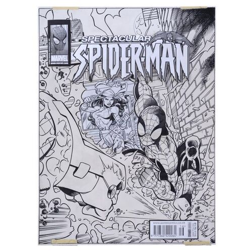 Lot # 1040: SPECTACULAR SPIDER-MAN (UK) (1995-2012) - Spectacular Spider-Man (U.K.) Vol. 1 No. 116 Cover by John Royle