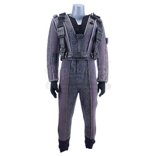 Lot # 1076: STAR TREK: DEEP SPACE NINE (T.V. SERIES, 1993 - 1999) - Jem'Hadar Costume and Hand-Drawn Artwork