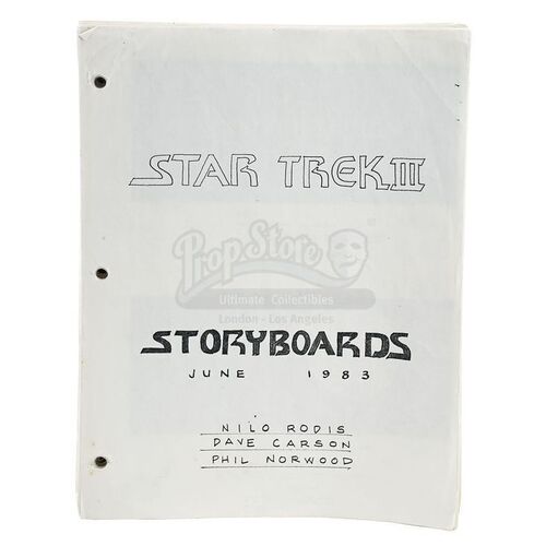 Lot # 1091: STAR TREK III: THE SEARCH FOR SPOCK (1984) - Storyboard Set