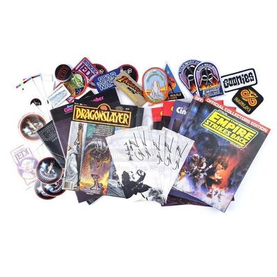 Lot # 1111: INDUSTRIAL LIGHT & MAGIC (ILM) - Industrial Light & Magic (ILM) Patches, Stickers, Pins, and Magazines