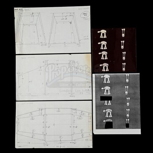 Lot # 1172: STAR WARS - EP V - THE EMPIRE STRIKES BACK (1980) - Imperial Walker Drawings and Photographs