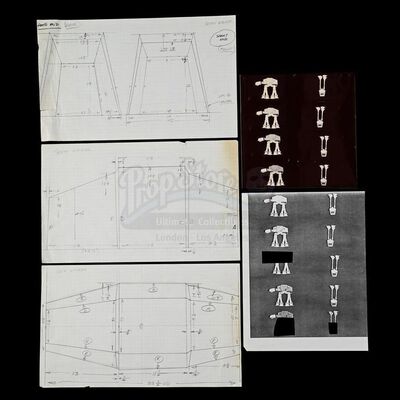 Lot # 1172: STAR WARS - EP V - THE EMPIRE STRIKES BACK (1980) - Imperial Walker Drawings and Photographs