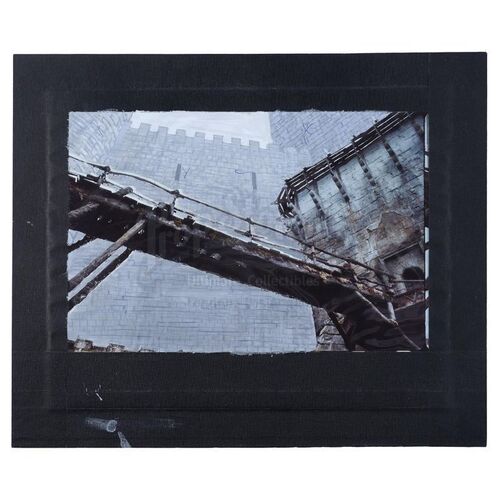 Lot # 1350: WILLOW (1988) - Hand-Painted Paul Huston Nockmaar Bridge Concept Illustration Study