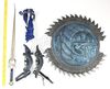 Lot # 8: Blue Crane Corps Shield with Sword, Boot Daggers, and Grappling Hook - 5