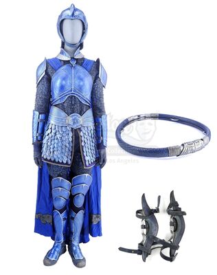 Lot # 45: Blue Crane Corps Lieutenant Silver Detailed Armor