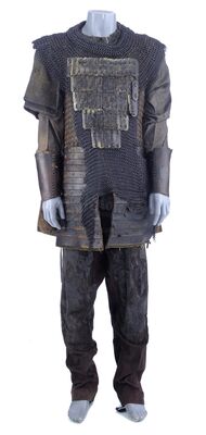 Lot # 111: Tovar's (Pedro Pascal) First Confrontation Cuirass, Shirt, and Pant