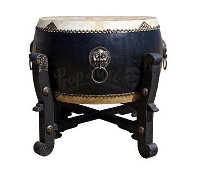 Lot # 114: Black Bear Drum with Base