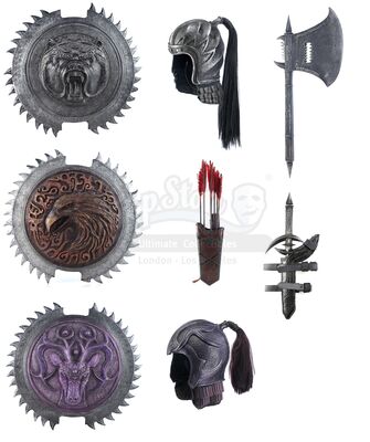 Lot # 167: Nameless Order Army Weapons and Helmets