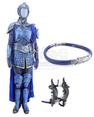 Lot # 192: Blue Crane Corps Captain Gold Detailed Armor