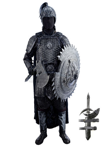 Lot # 213: Black Bear Corps Soldier Armor with Weapons