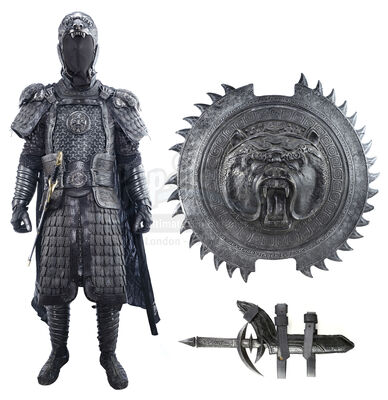 Lot # 306: Black Bear General Shao with Shield and Sword