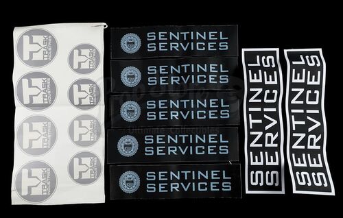 Lot # 18: The Gifted - Collection of Sentinel Services and Trask Industries Stickers