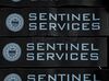 Lot # 18: The Gifted - Collection of Sentinel Services and Trask Industries Stickers - 2