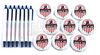 Lot # 19: The Gifted - Set of "Remember July 15" Buttons and Variant Veterans Pens