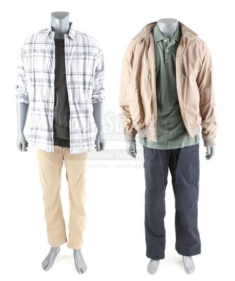 Lot # 37: The Gifted - Jace Turner and Officer Ted Wilson's Purifier Meeting Costumes