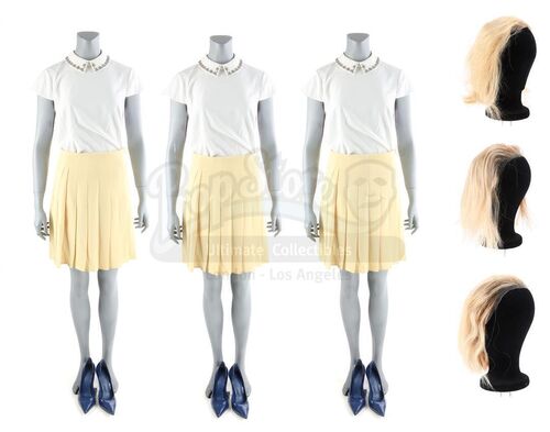 Lot # 41: The Gifted - The Frost Sisters' Blackout Costumes with Wigs