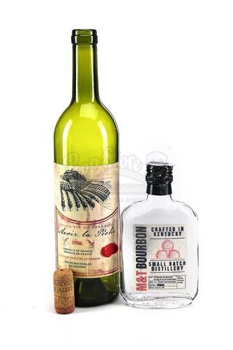 Lot # 55: The Gifted - Max's Liquor Bottle with Reeva and Quinn's Wine Bottle