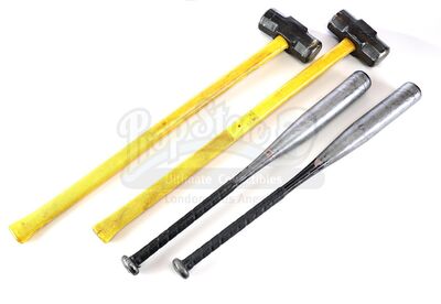 Lot # 63: The Gifted - Thunderbird's Stunt Cage Fight Sledgehammers and Bats